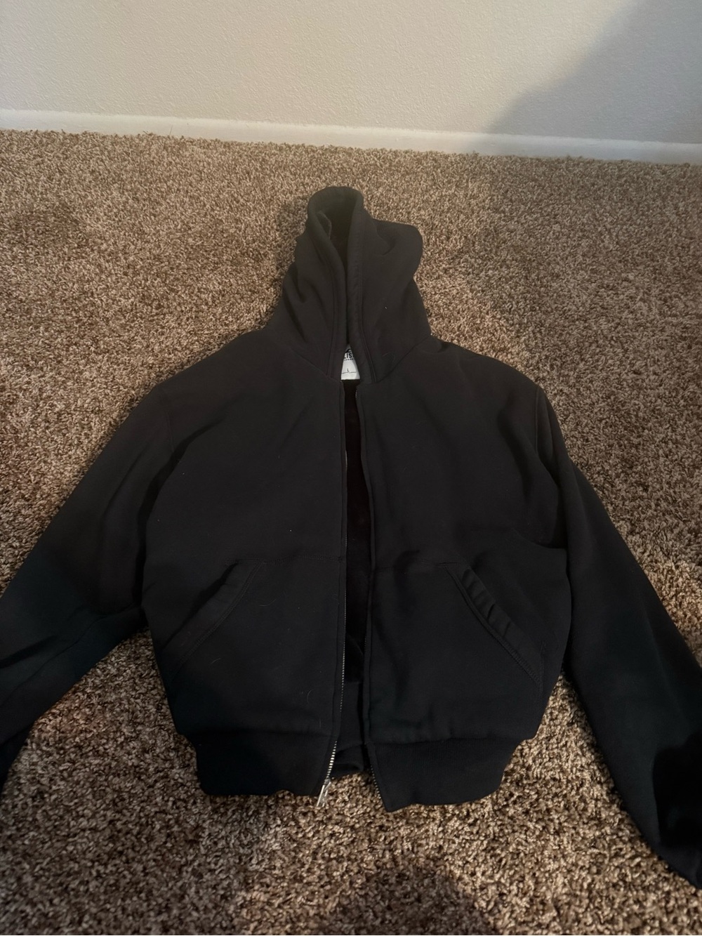 Hollister Black Full-Zip Hooded Jacket